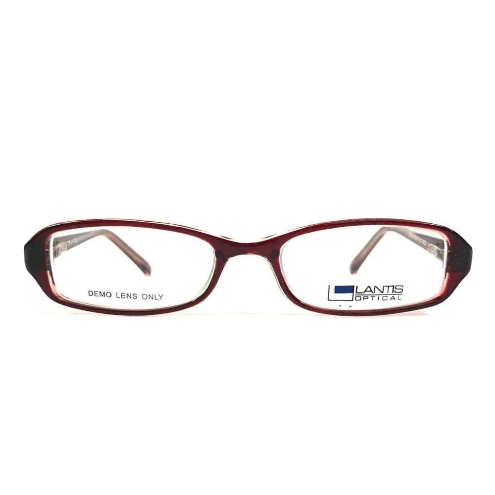 Lantis Optical Kids Small Eyeglasses Frames L8016 RED Clear Burgundy 45-16-127